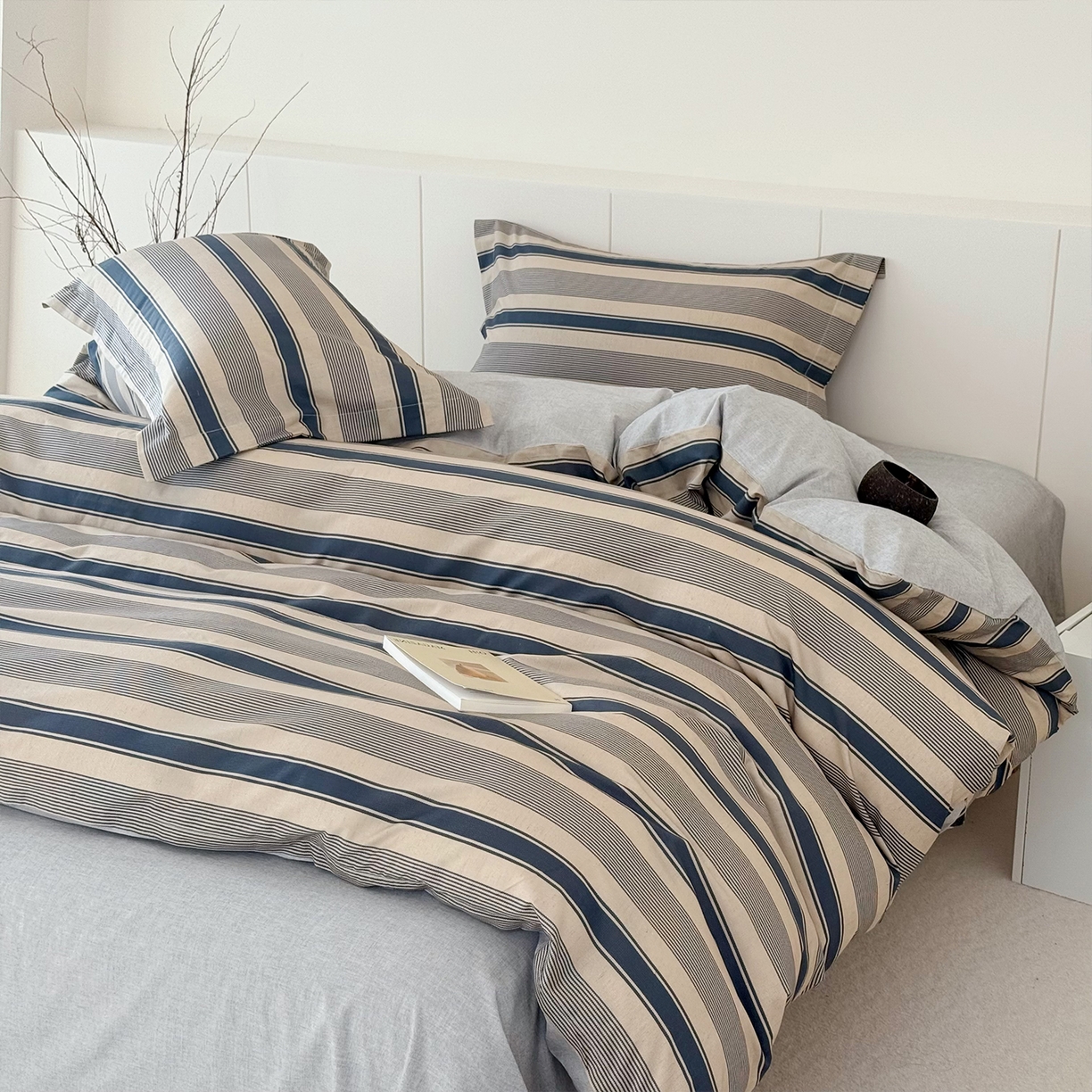 91家纺网 家纺一手货源 找家纺 锦罗绣 2026新款纯棉棉麻四件套-单被套 卡布奇诺