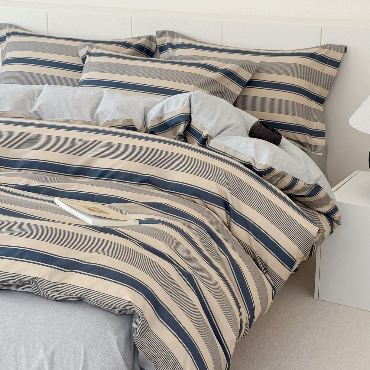 91家纺网 家纺一手货源 找家纺 锦罗绣 2026新款纯棉棉麻四件套-单被套 卡布奇诺