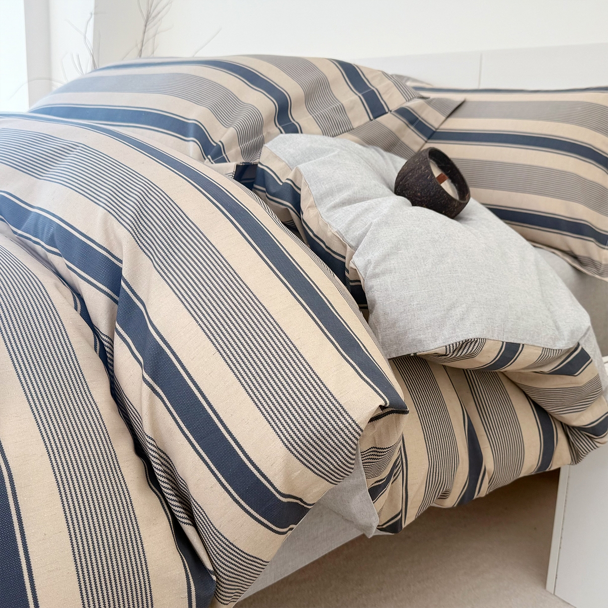 91家纺网 家纺一手货源 找家纺 锦罗绣 2026新款纯棉棉麻四件套-单被套 卡布奇诺