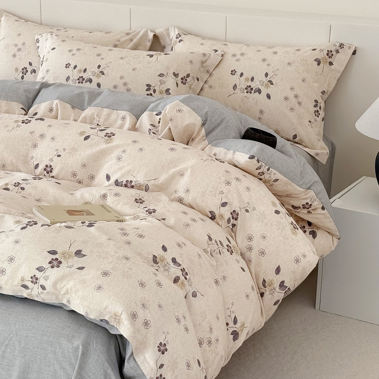 91家纺网 家纺一手货源 找家纺 锦罗绣 2026新款纯棉棉麻四件套-单被套 梦花吟