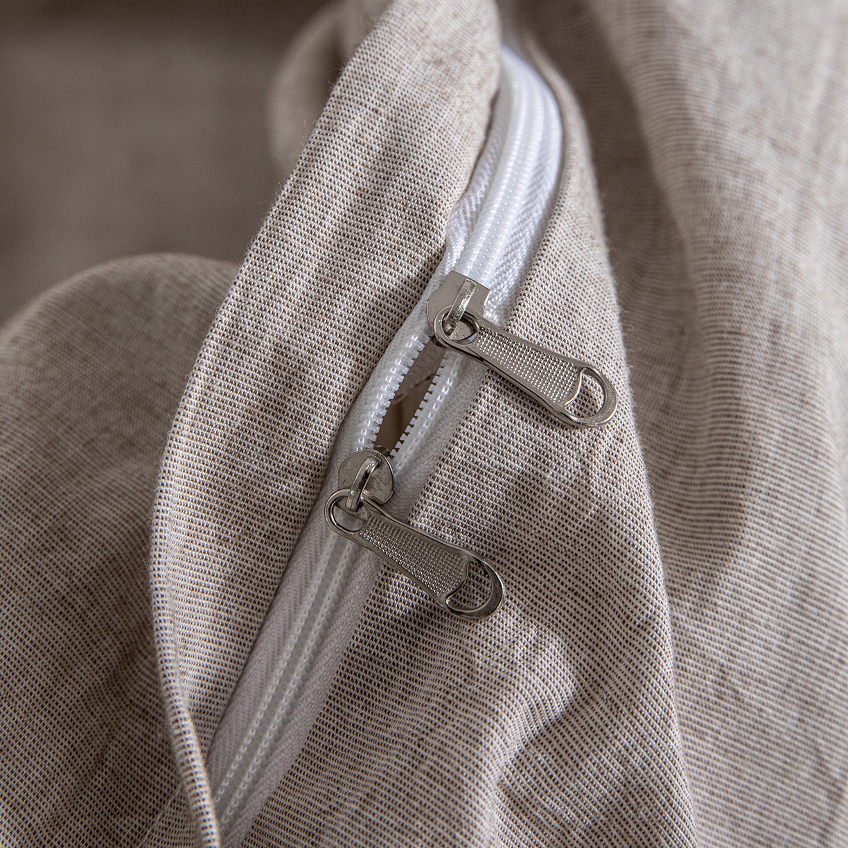 91家纺网 家纺一手货源 找家纺 锦罗绣 2026新款纯棉棉麻四件套-单被套 棉麻-浅咖