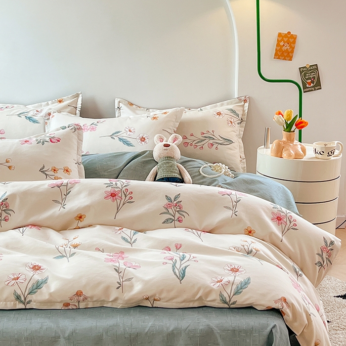 世爵 2026新款亲肤磨毛印花单被套 幽兰情思