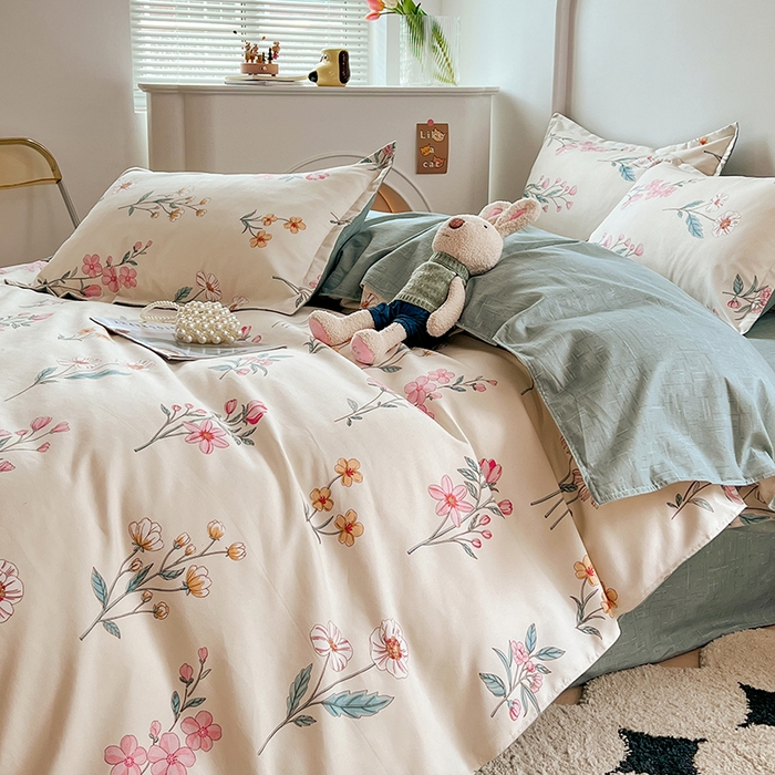 91家纺网 家纺一手货源 找家纺 世爵 2026新款亲肤磨毛印花单被套 幽兰情思