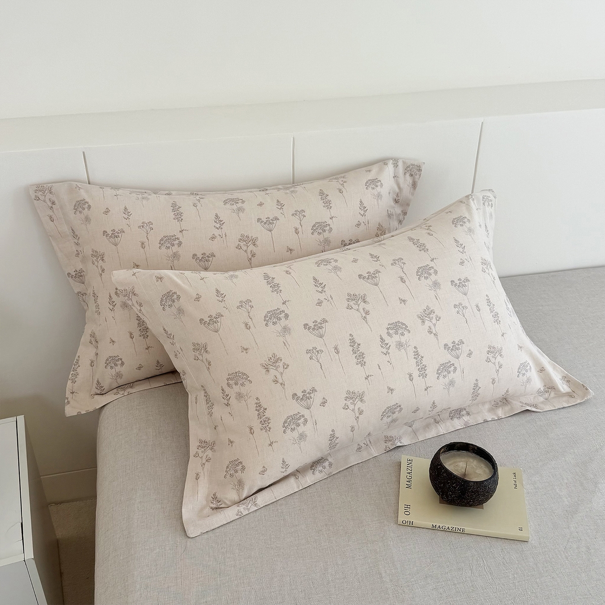 91家纺网 家纺一手货源 找家纺 锦罗绣 2026新款纯棉棉麻四件套-单被套 友韵花开