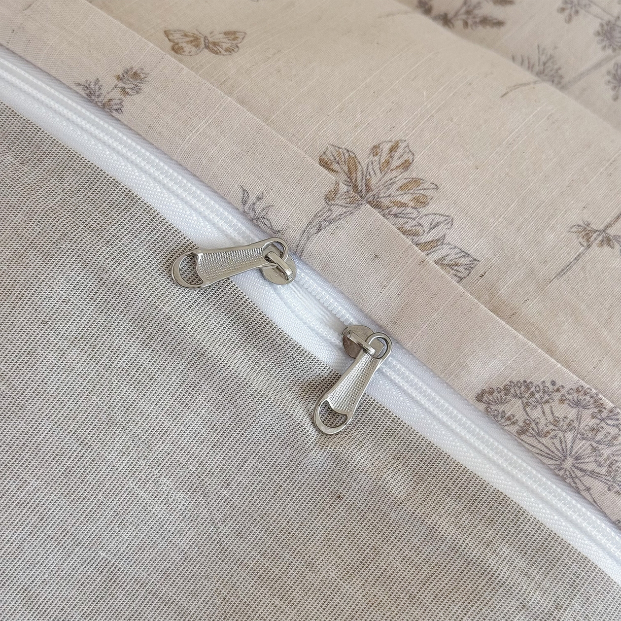 91家纺网 家纺一手货源 找家纺 锦罗绣 2026新款纯棉棉麻四件套-单被套 友韵花开