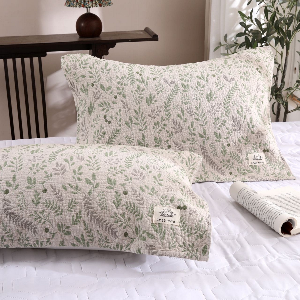 沐瑟家纺  2026新款安心棉纯棉纱布枕巾 知言