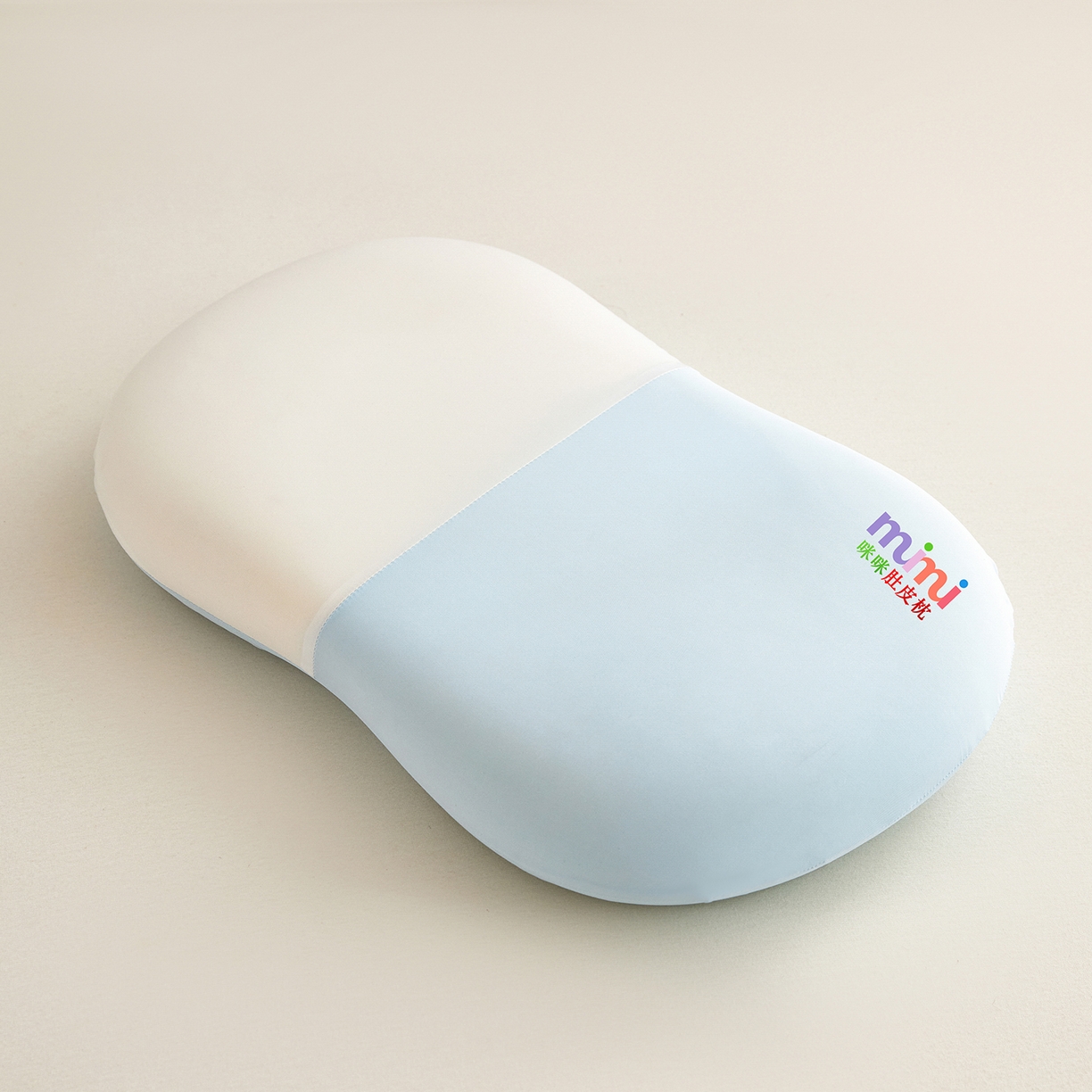 91家纺网 家纺一手货源 找家纺 纳斯顿家纺 2026新款生物基咪咪肚皮枕猫肚枕头枕芯 咪咪-蓝