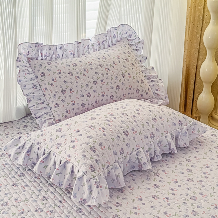 91家纺网 家纺一手货源 找家纺 家之硕家纺 2026新款精仿棉夹棉单品枕套 倾城繁花