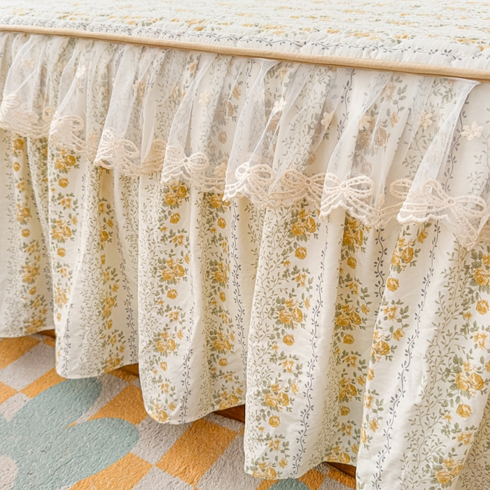 91家纺网 家纺一手货源 找家纺 （总）家之硕家纺 2026新款精仿棉夹棉床裙四件套