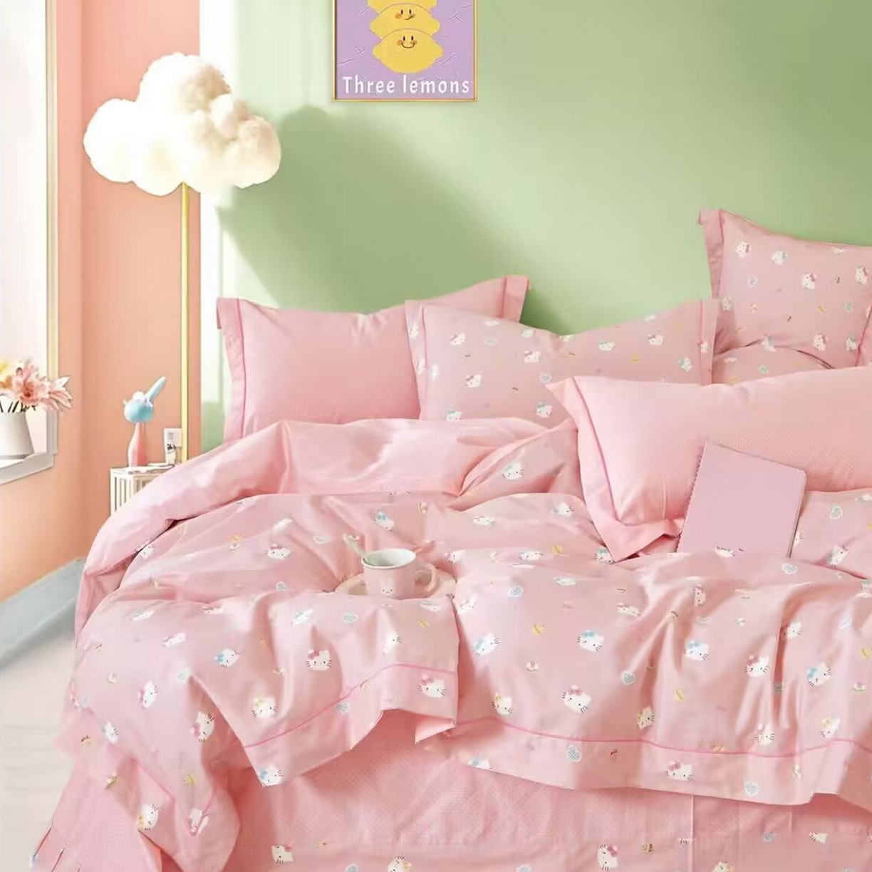 91家纺网 家纺一手货源 找家纺 （总）未来家居 2025新款全棉铂金凯丽三件套13376-2