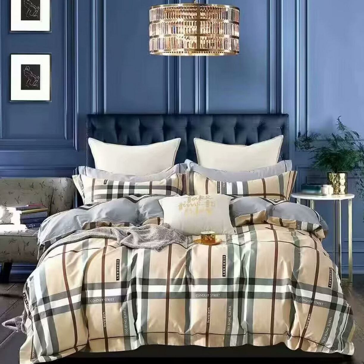 91家纺网 家纺一手货源 找家纺 （总）未来家居 2025新款全棉铂金凯丽三件套13376-2