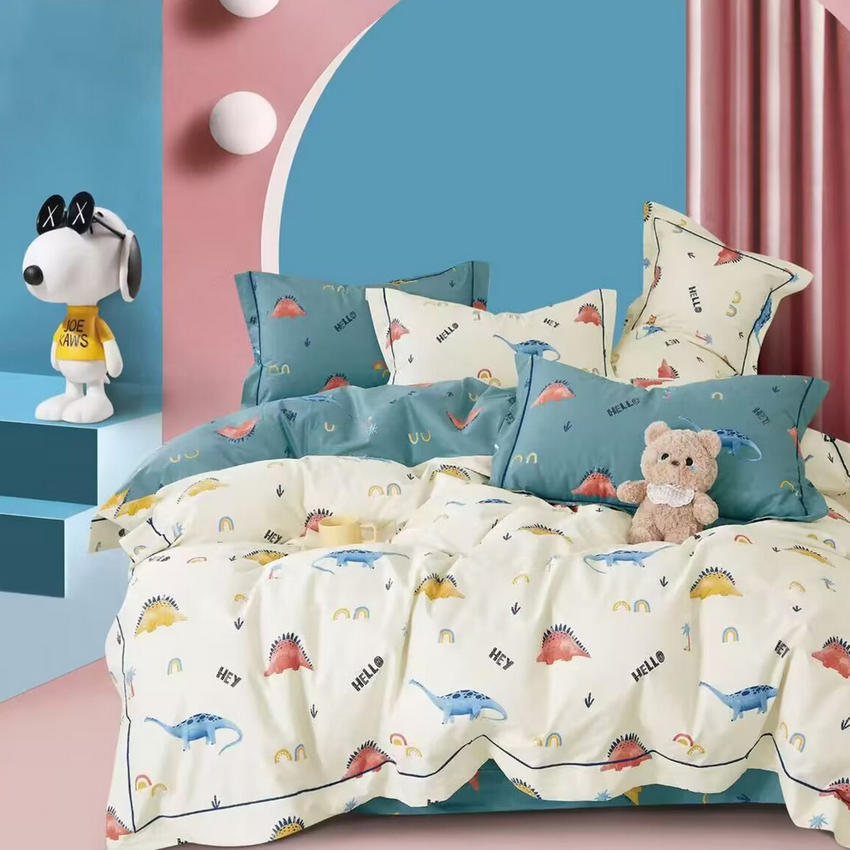 91家纺网 家纺一手货源 找家纺 （总）未来家居 2025新款全棉铂金凯丽三件套13376-2