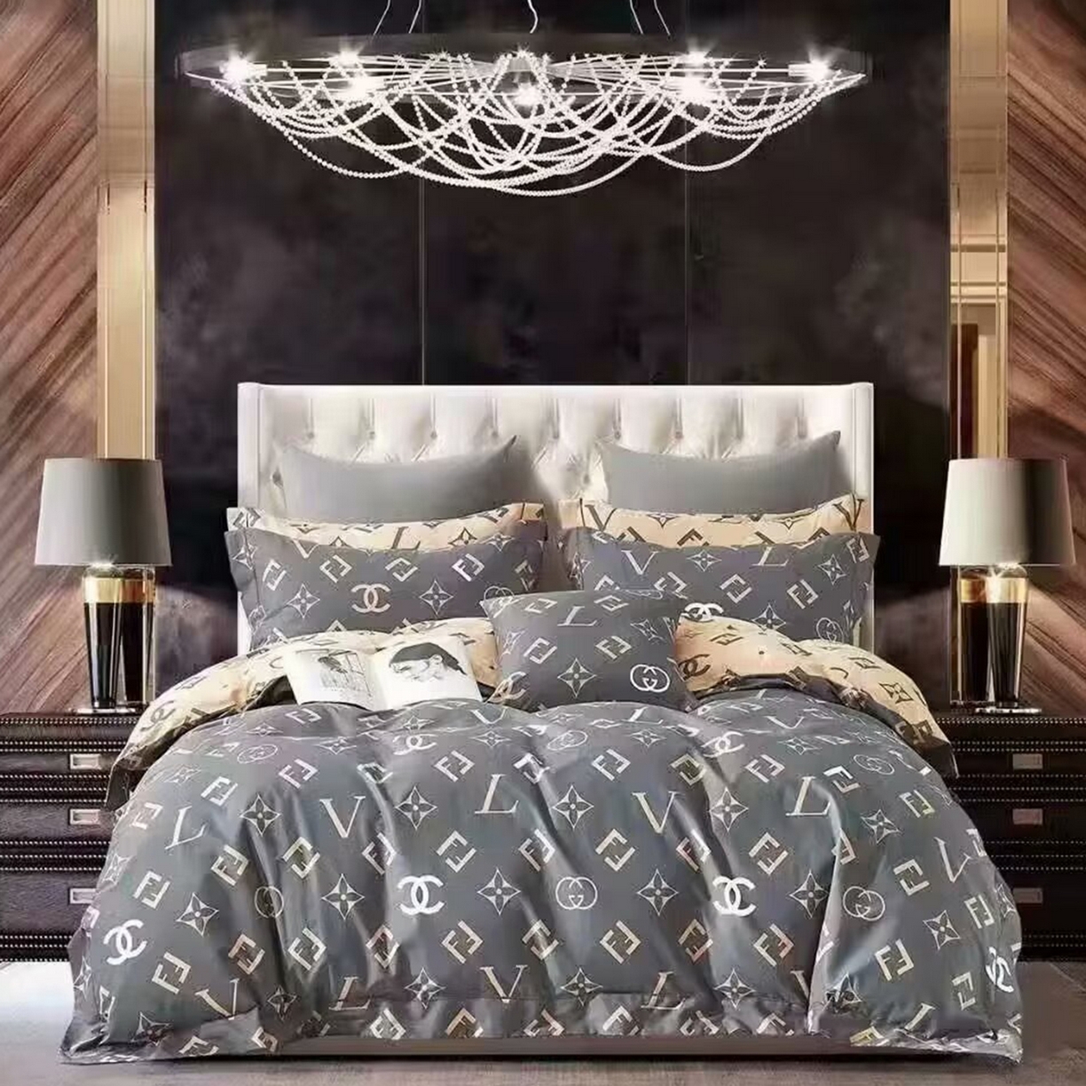 91家纺网 家纺一手货源 找家纺 （总）未来家居 2025新款全棉铂金凯丽三件套13376-2