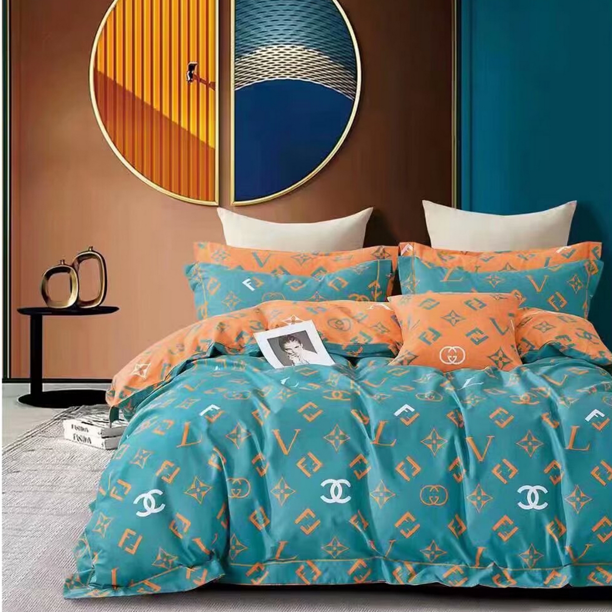 91家纺网 家纺一手货源 找家纺 （总）未来家居 2025新款全棉铂金凯丽三件套13376-2