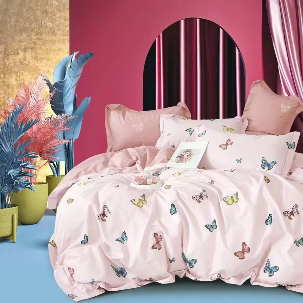 91家纺网 家纺一手货源 找家纺 （总）未来家居 2025新款全棉铂金凯丽三件套13376-2