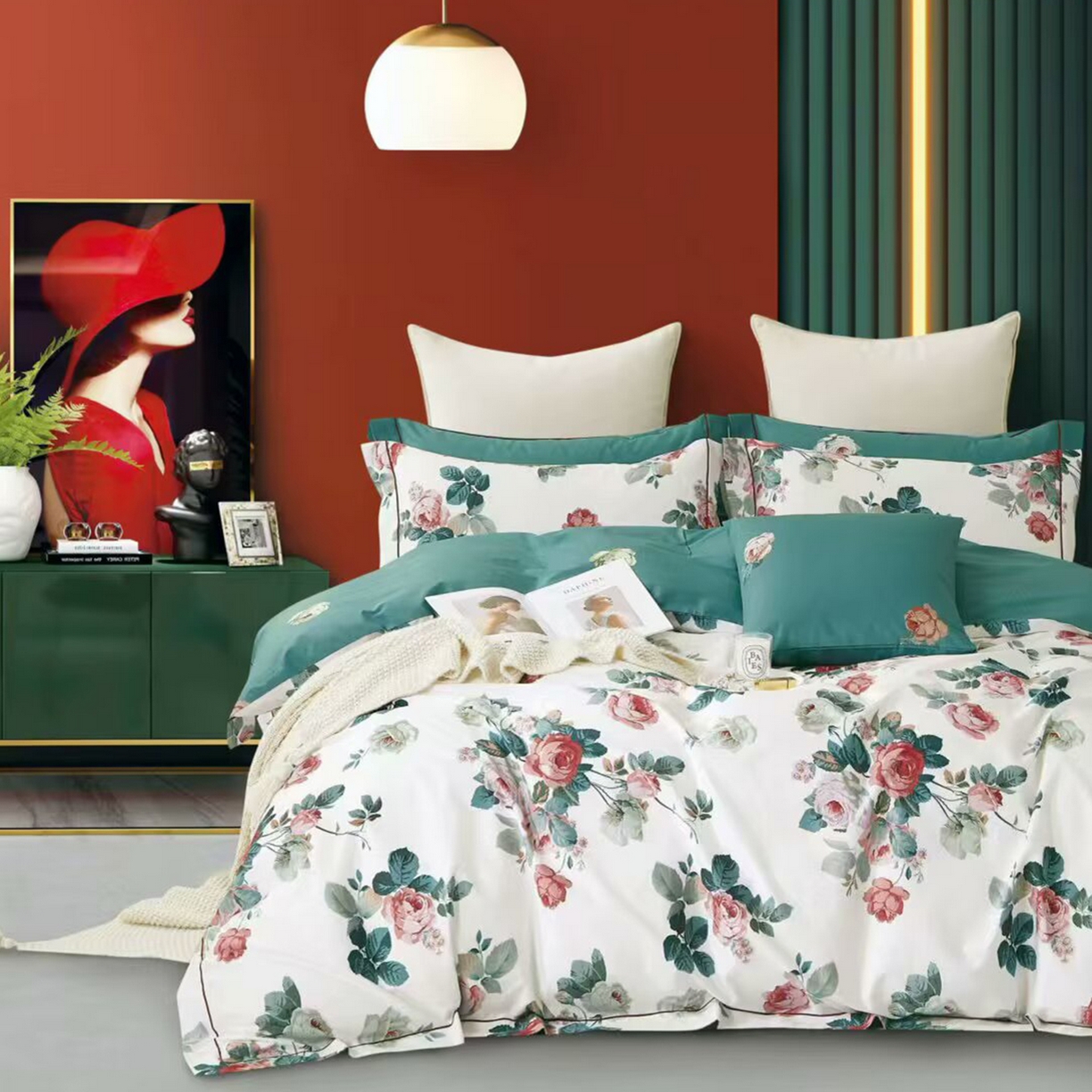 91家纺网 家纺一手货源 找家纺 （总）未来家居 2025新款全棉铂金凯丽三件套13376-2