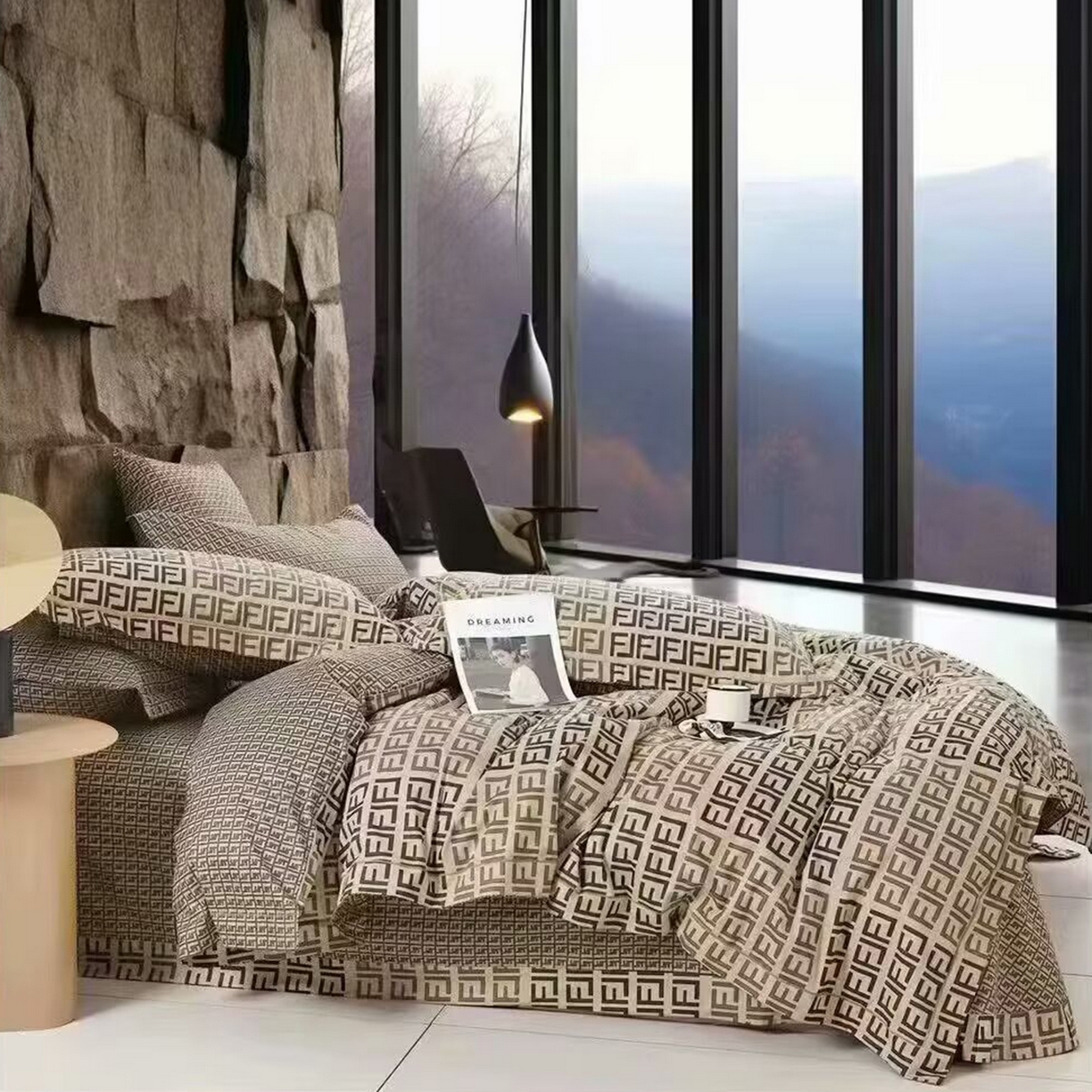 91家纺网 家纺一手货源 找家纺 （总）未来家居 2025新款全棉铂金凯丽三件套13376-2