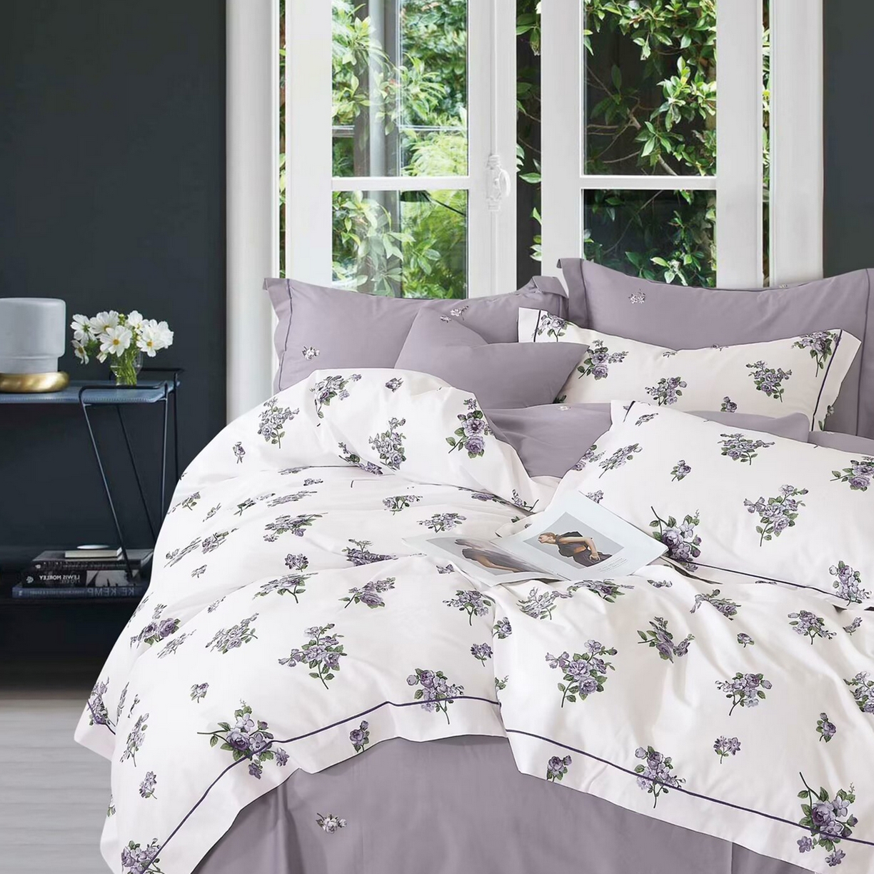 91家纺网 家纺一手货源 找家纺 （总）未来家居 2025新款全棉铂金凯丽三件套13376-2