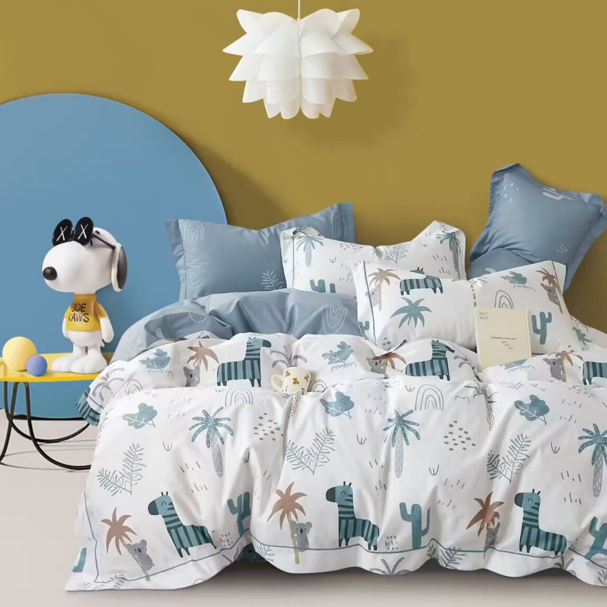 91家纺网 家纺一手货源 找家纺 （总）未来家居 2025新款全棉铂金凯丽三件套13376-2