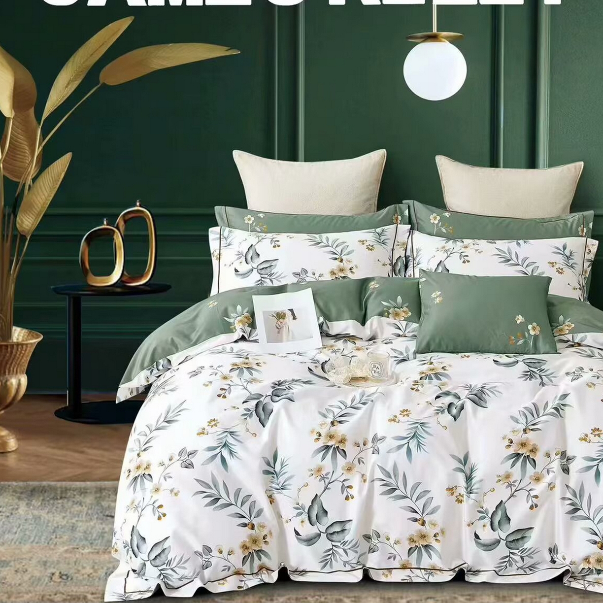 91家纺网 家纺一手货源 找家纺 （总）未来家居 2025新款全棉铂金凯丽三件套13376-2