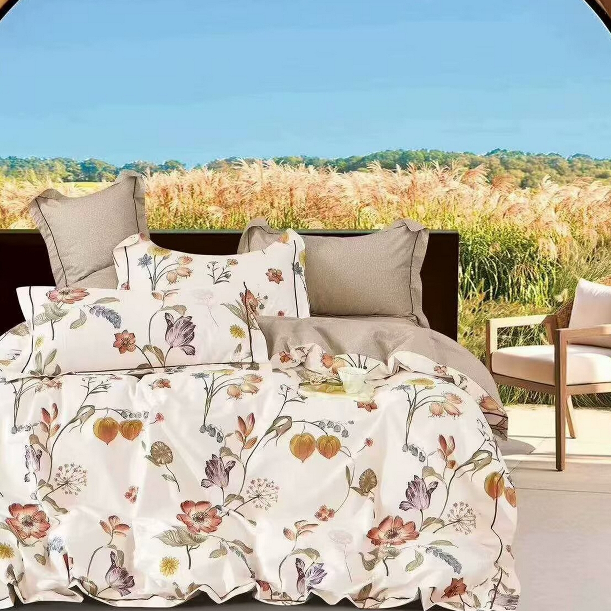 91家纺网 家纺一手货源 找家纺 （总）未来家居 2025新款全棉铂金凯丽三件套13376-2