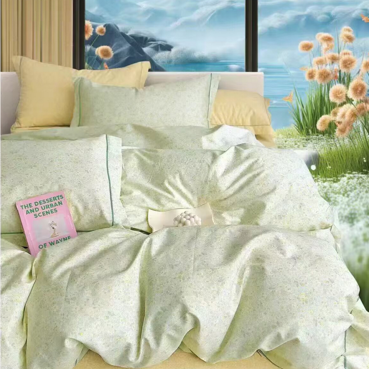 91家纺网 家纺一手货源 找家纺 （总）未来家居 2025新款全棉铂金凯丽三件套13376-2