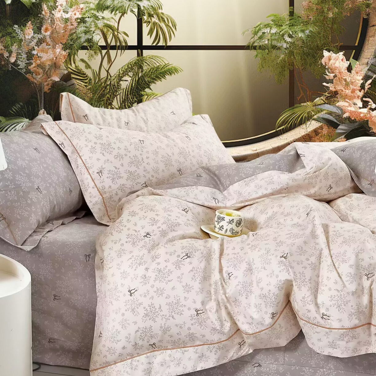 91家纺网 家纺一手货源 找家纺 （总）未来家居 2025新款全棉铂金凯丽三件套13376-2