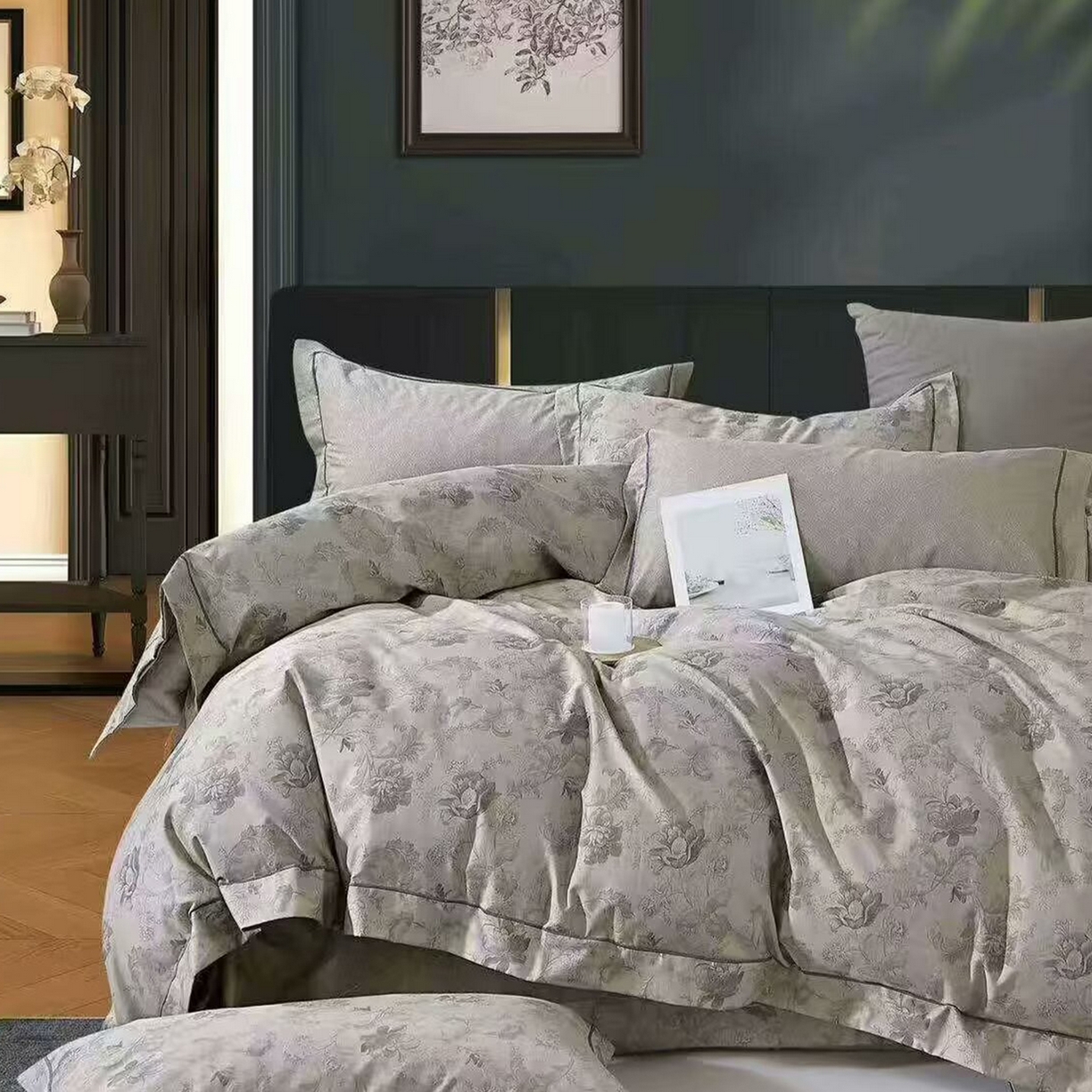 91家纺网 家纺一手货源 找家纺 （总）未来家居 2025新款全棉铂金凯丽三件套13376-2