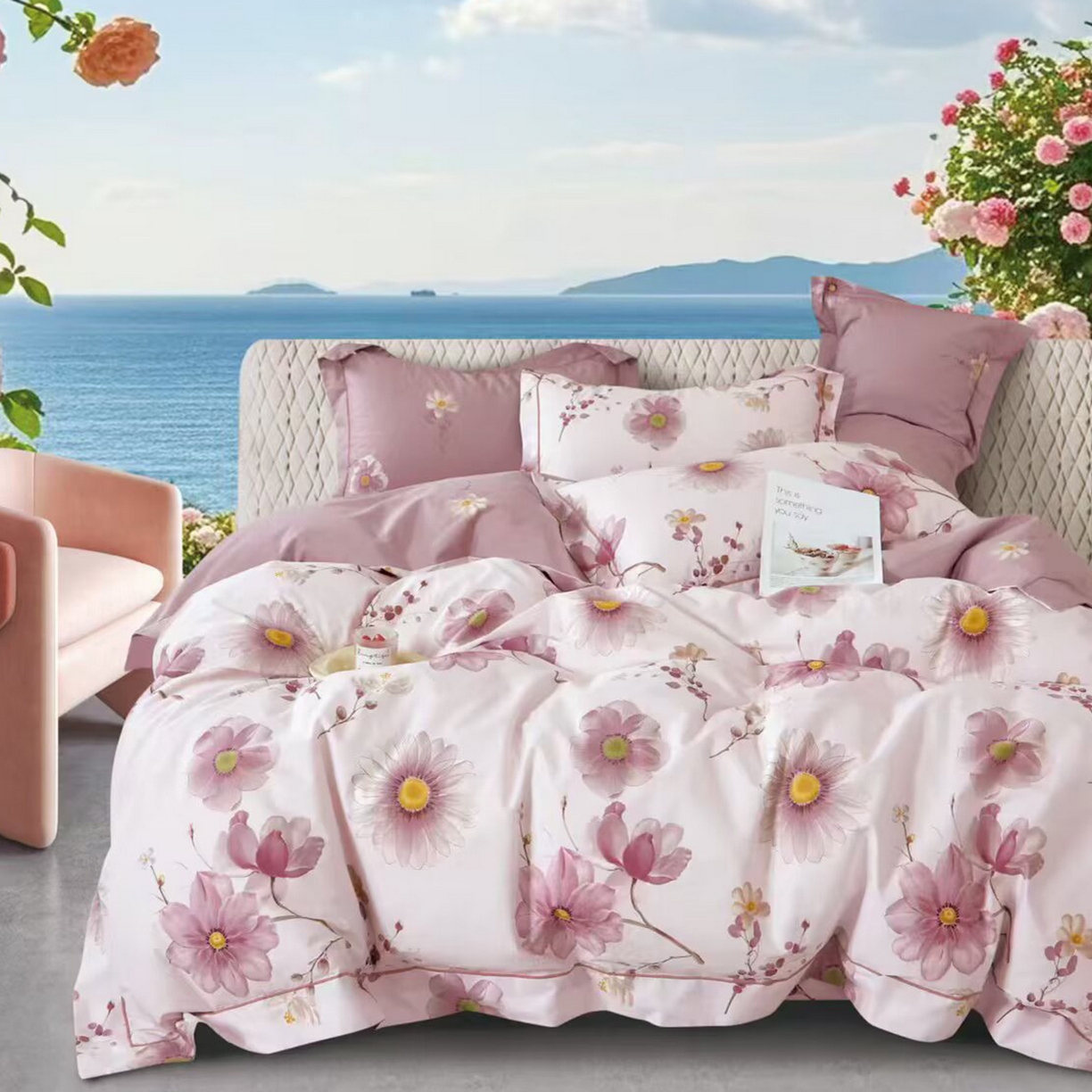 91家纺网 家纺一手货源 找家纺 （总）未来家居 2025新款全棉铂金凯丽三件套13376-2