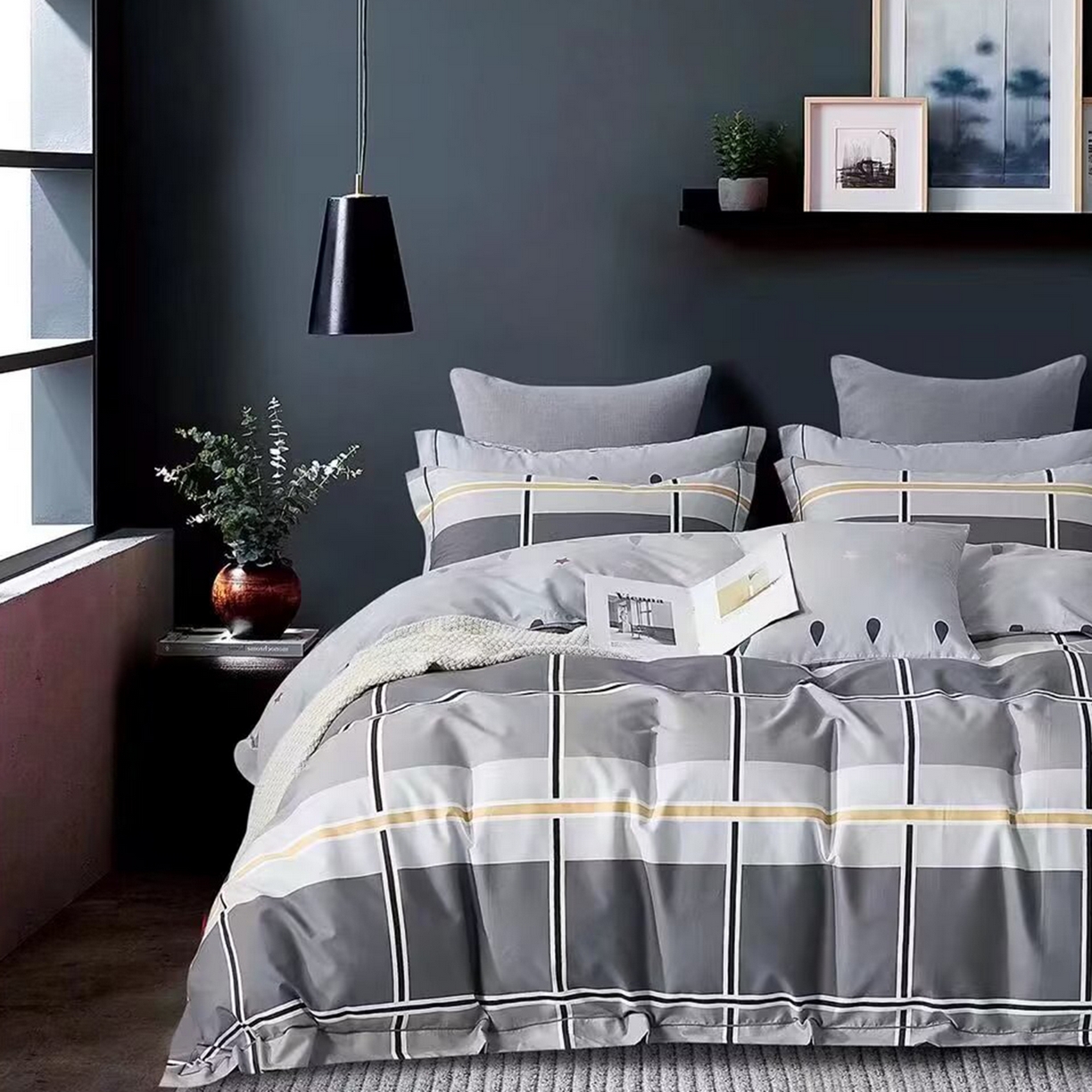 91家纺网 家纺一手货源 找家纺 （总）未来家居 2025新款全棉铂金凯丽三件套13376-2