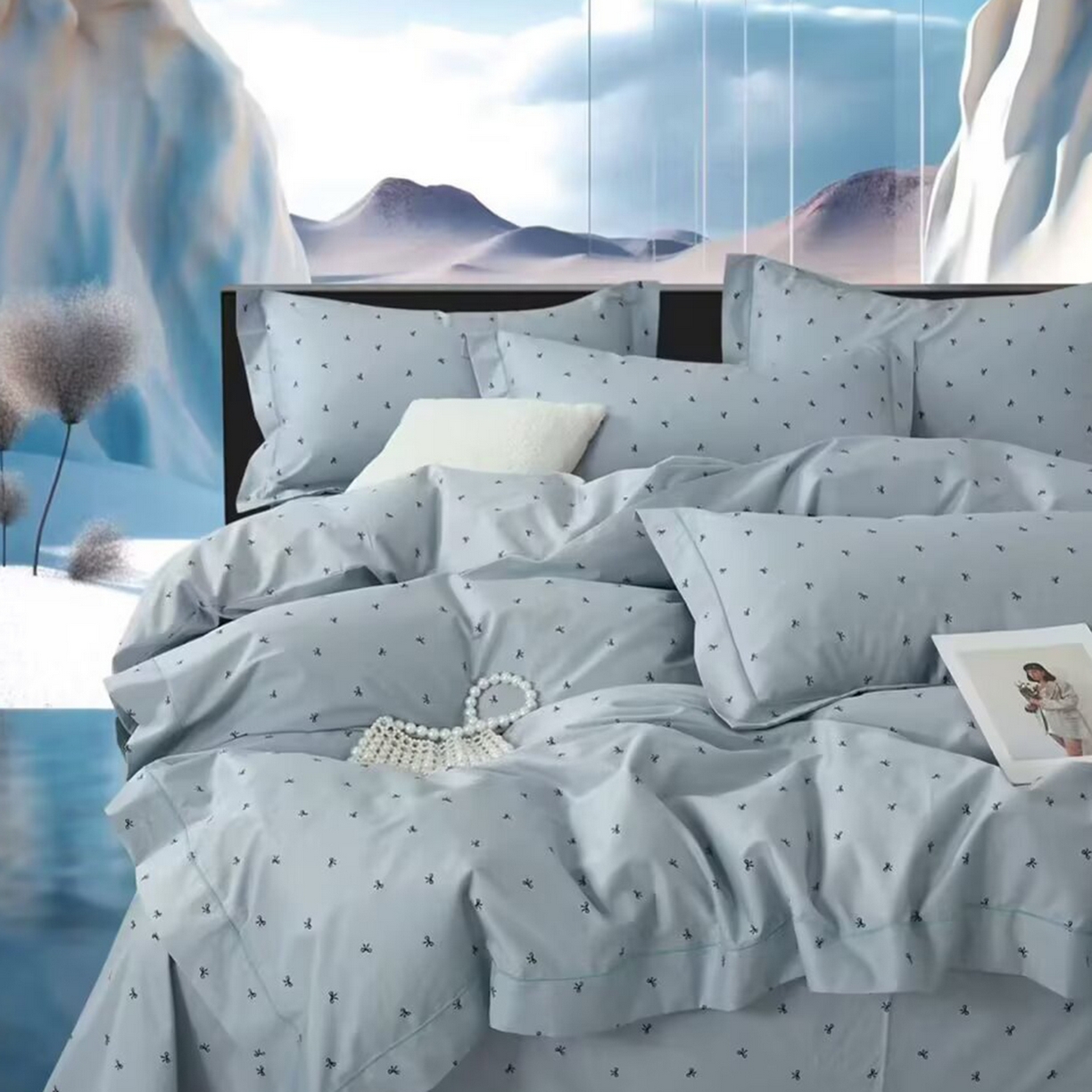 91家纺网 家纺一手货源 找家纺 （总）未来家居 2025新款全棉铂金凯丽三件套13376-2