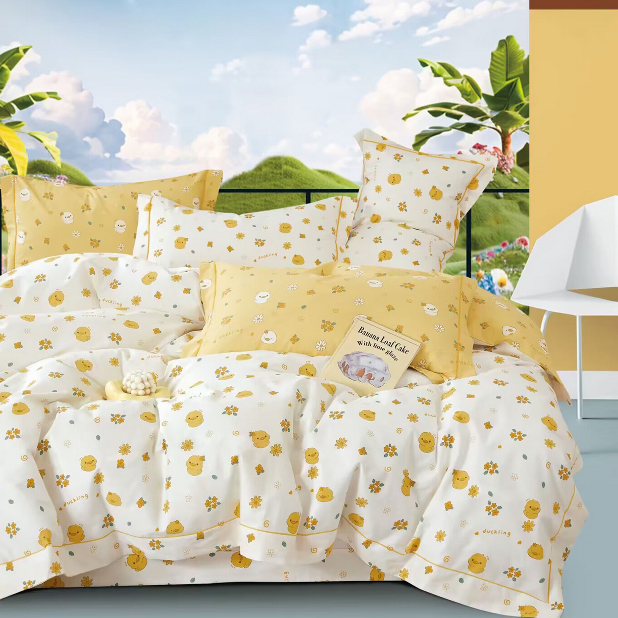 91家纺网 家纺一手货源 找家纺 （总）未来家居 2025新款全棉铂金凯丽三件套13376-2