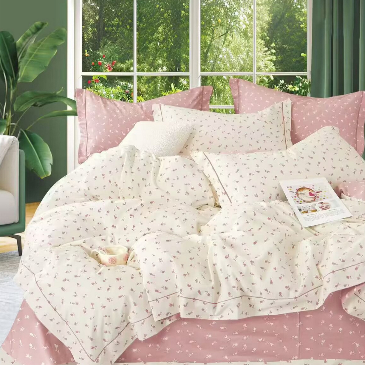 91家纺网 家纺一手货源 找家纺 （总）未来家居 2025新款全棉铂金凯丽三件套13376-2