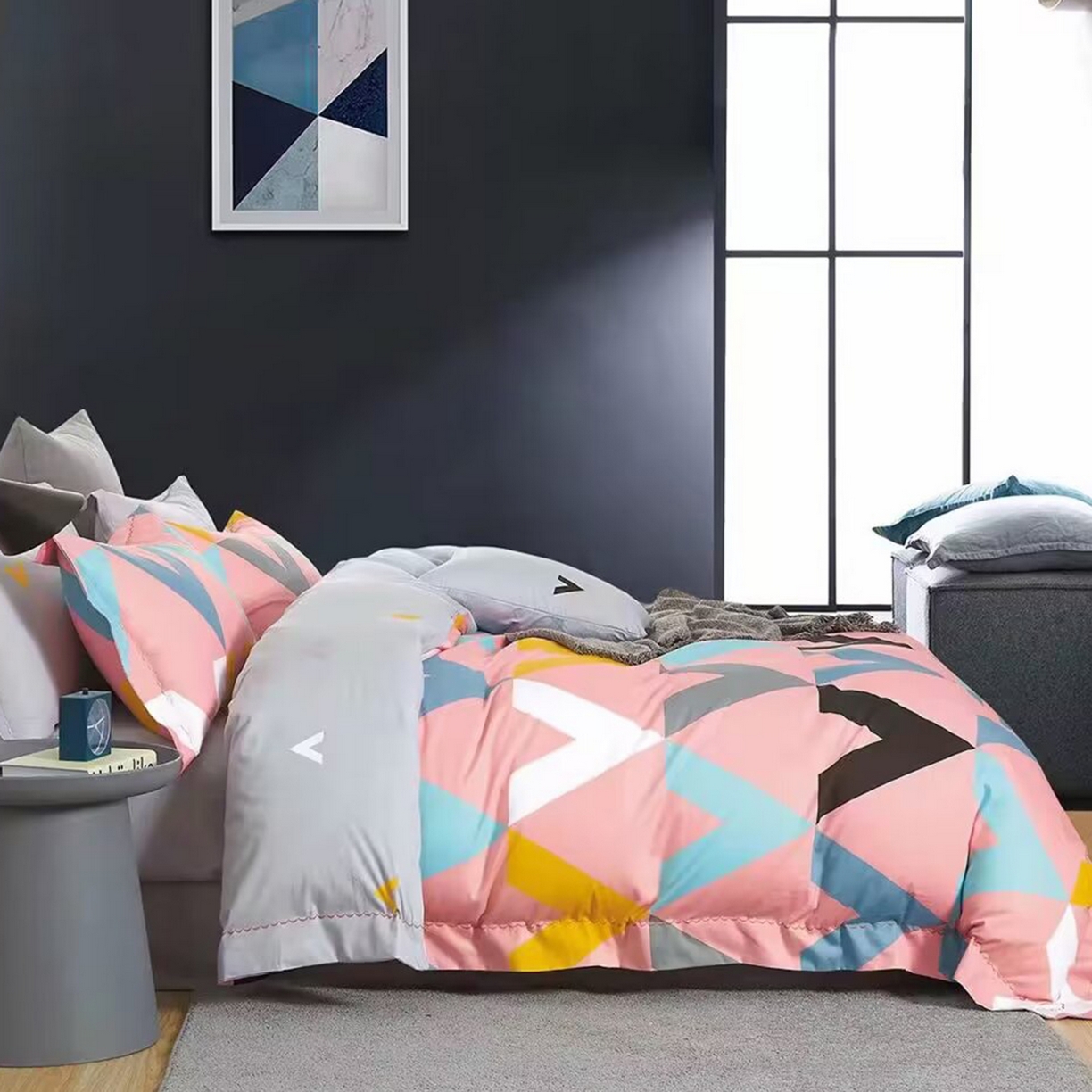 91家纺网 家纺一手货源 找家纺 （总）未来家居 2025新款全棉铂金凯丽三件套13376-2