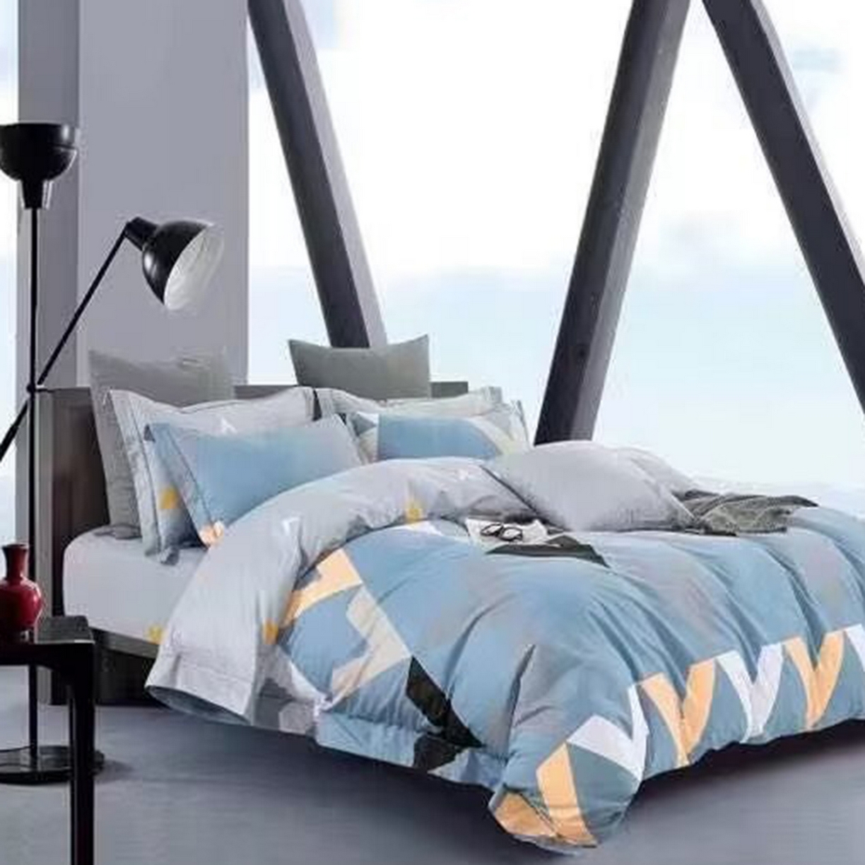 91家纺网 家纺一手货源 找家纺 （总）未来家居 2025新款全棉铂金凯丽三件套13376-2