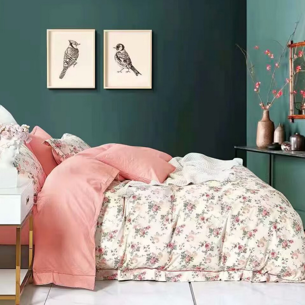 91家纺网 家纺一手货源 找家纺 （总）未来家居 2025新款全棉铂金凯丽三件套13376-2