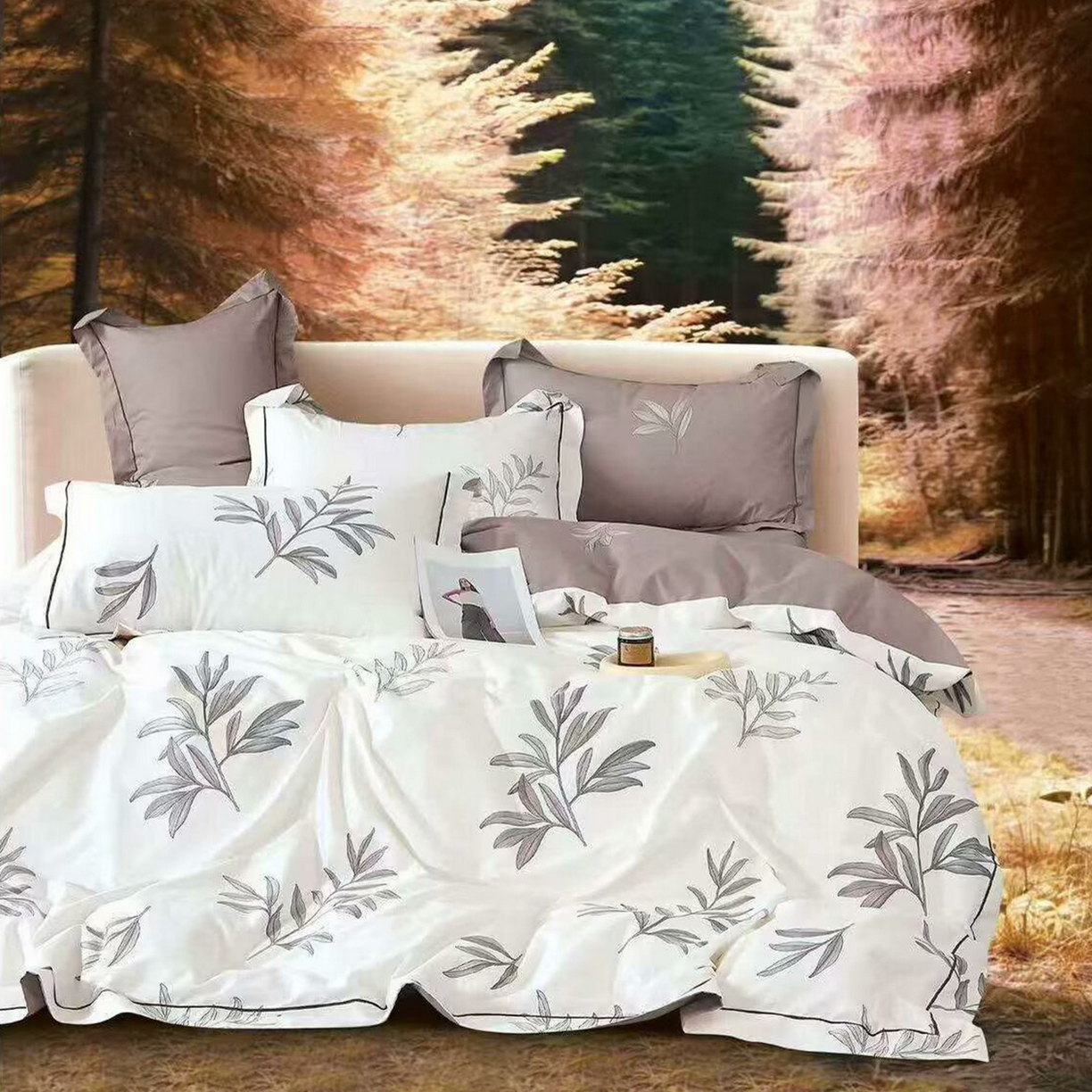 91家纺网 家纺一手货源 找家纺 （总）未来家居 2025新款全棉铂金凯丽三件套13376-2