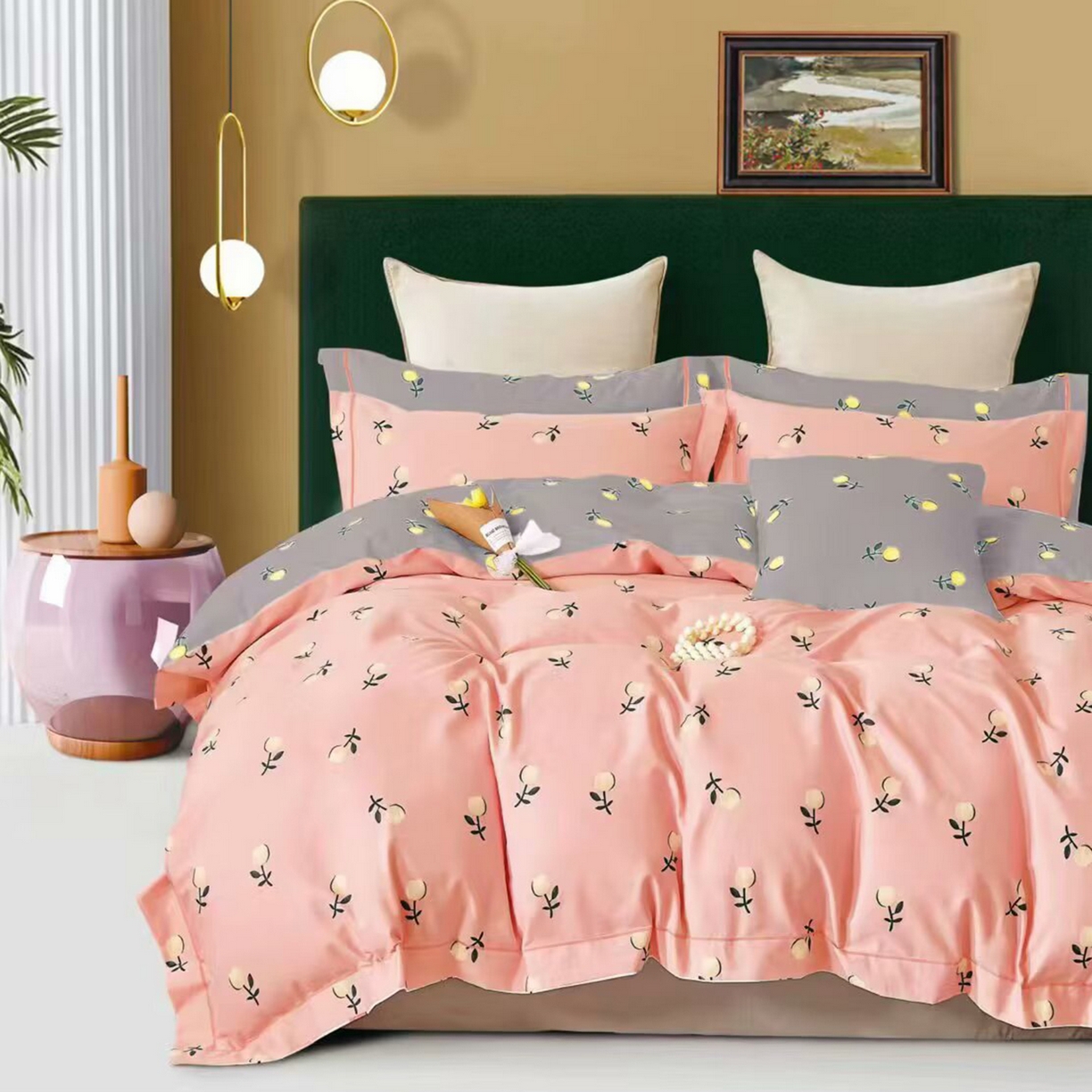 91家纺网 家纺一手货源 找家纺 （总）未来家居 2025新款全棉铂金凯丽三件套13376-2