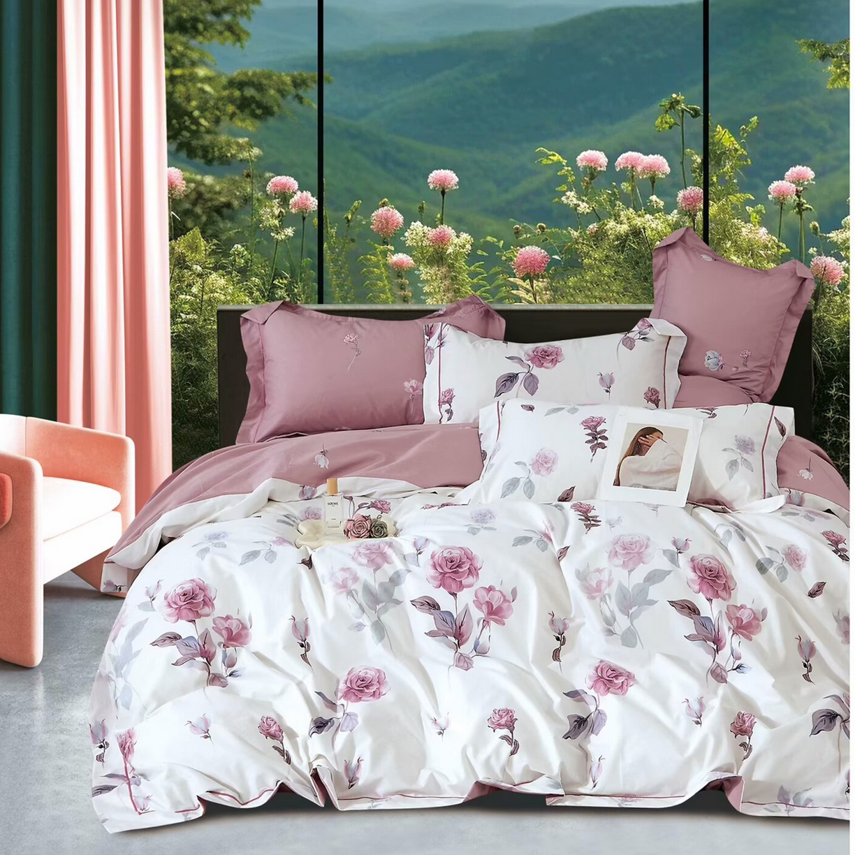 91家纺网 家纺一手货源 找家纺 （总）未来家居 2025新款全棉铂金凯丽三件套13376-2