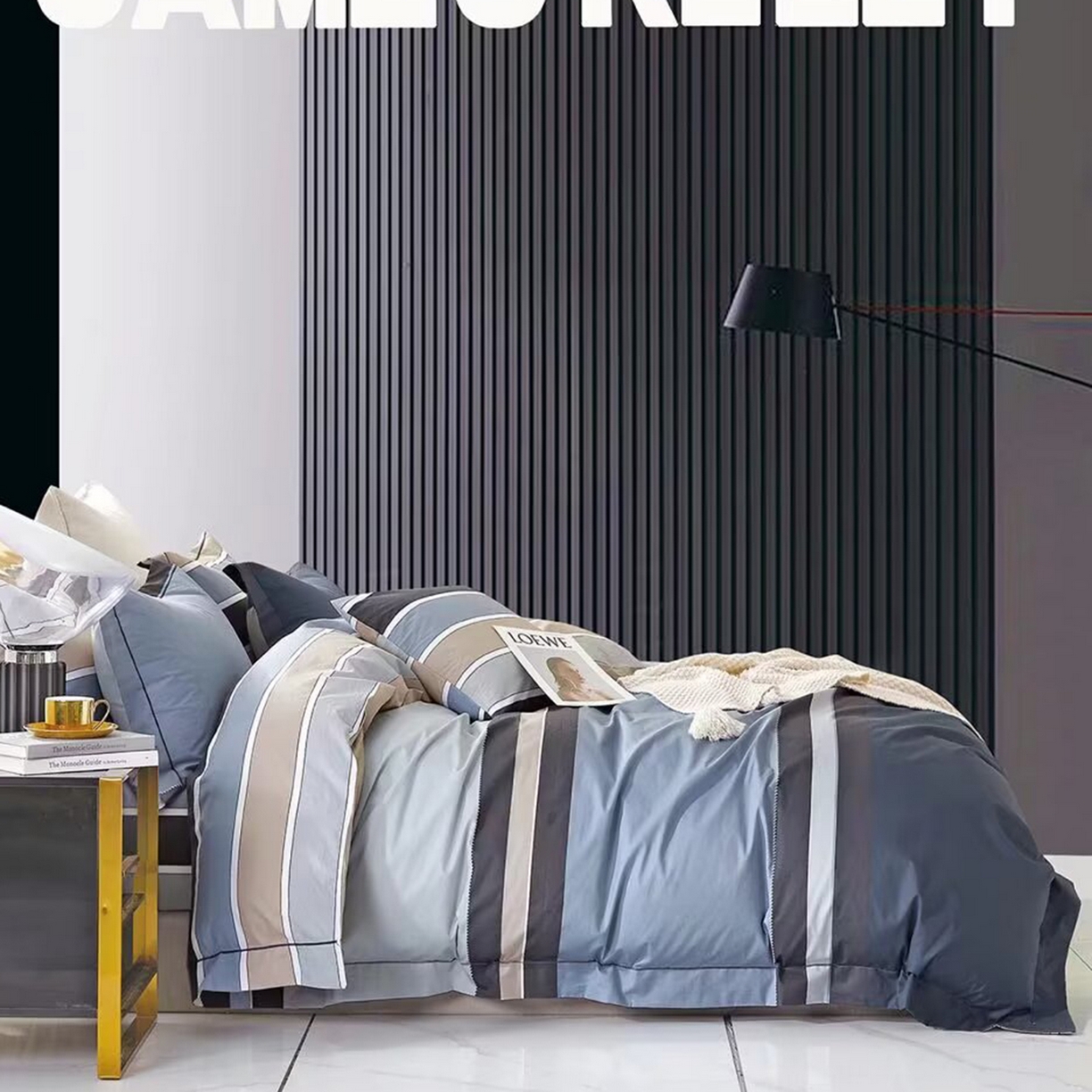 91家纺网 家纺一手货源 找家纺 （总）未来家居 2025新款全棉铂金凯丽三件套13376-2