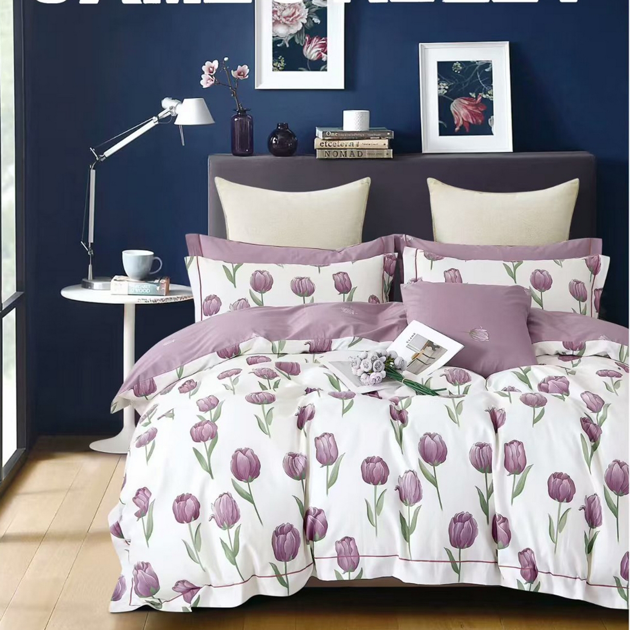 91家纺网 家纺一手货源 找家纺 （总）未来家居 2025新款全棉铂金凯丽三件套13376-3