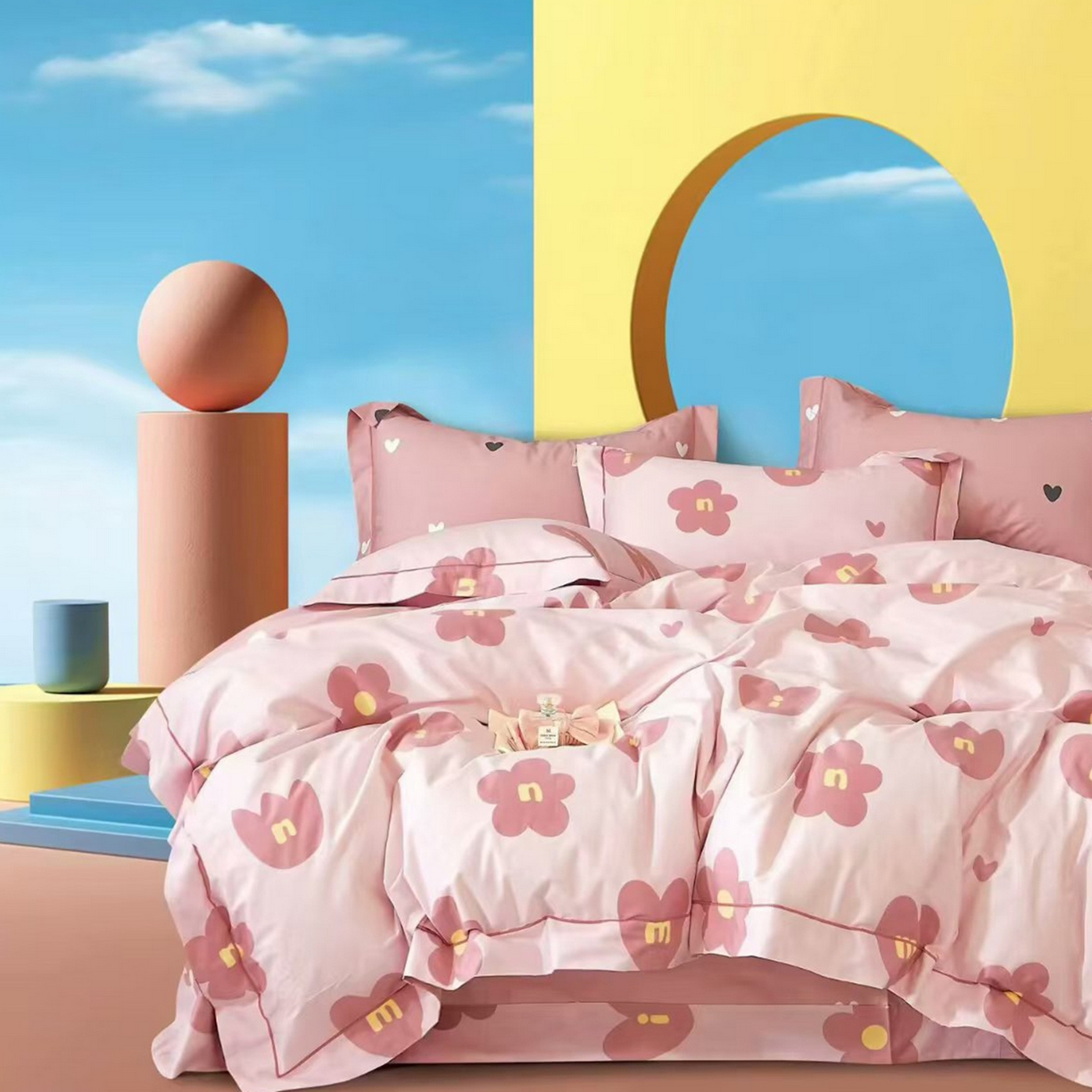 91家纺网 家纺一手货源 找家纺 （总）未来家居 2025新款全棉铂金凯丽三件套13376-3