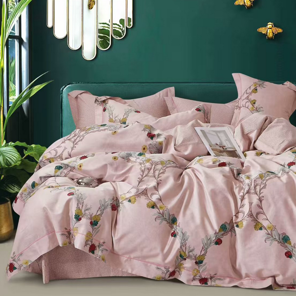 91家纺网 家纺一手货源 找家纺 （总）未来家居 2025新款全棉铂金凯丽三件套13376-3