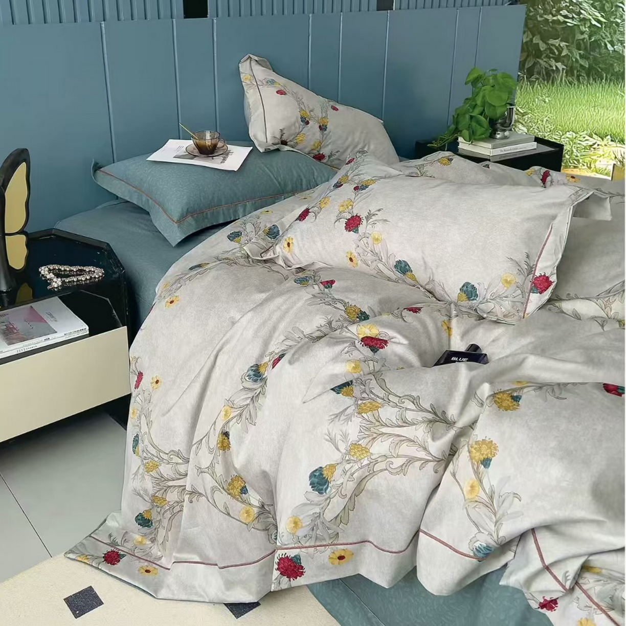 91家纺网 家纺一手货源 找家纺 （总）未来家居 2025新款全棉铂金凯丽三件套13376-3