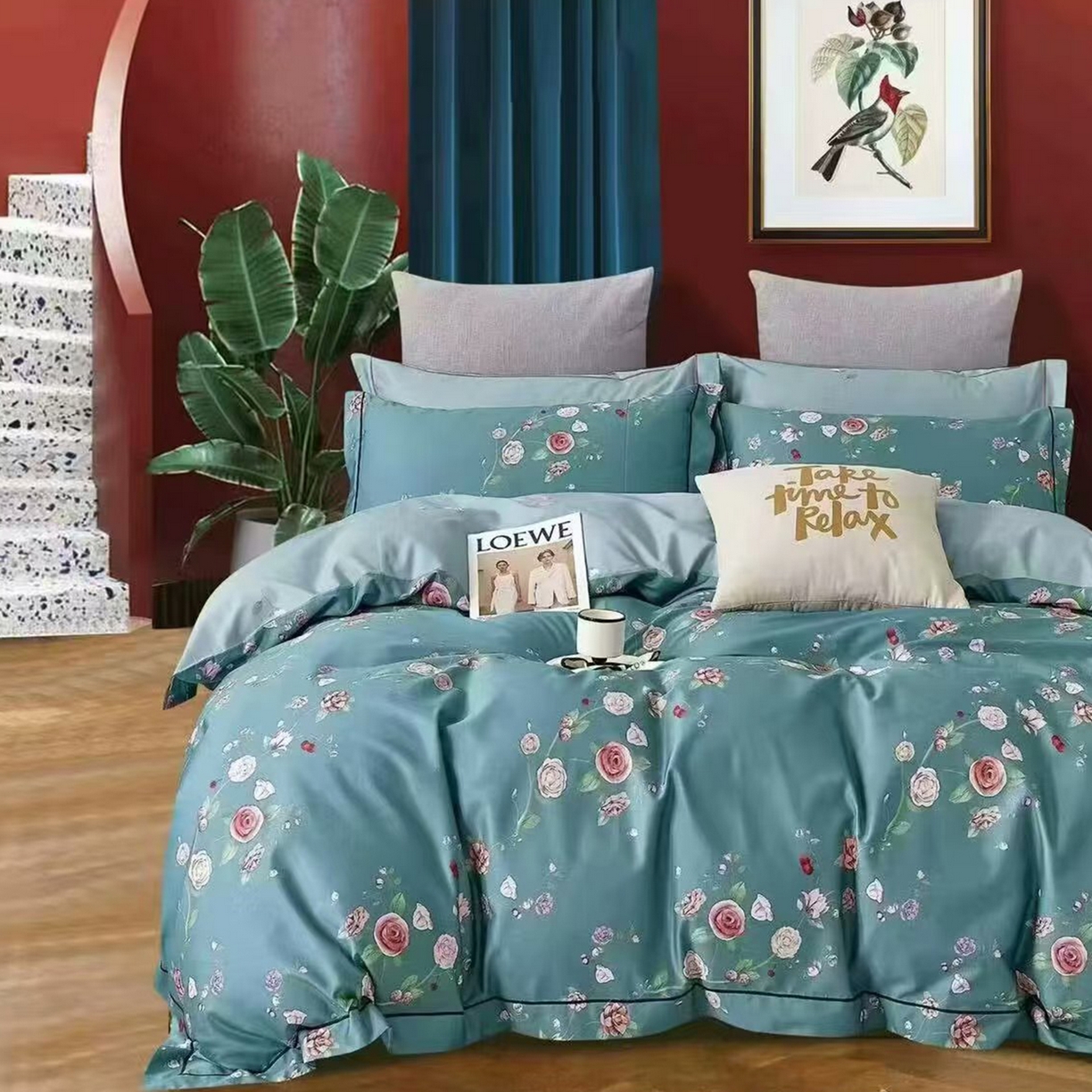 91家纺网 家纺一手货源 找家纺 （总）未来家居 2025新款全棉铂金凯丽三件套13376-3