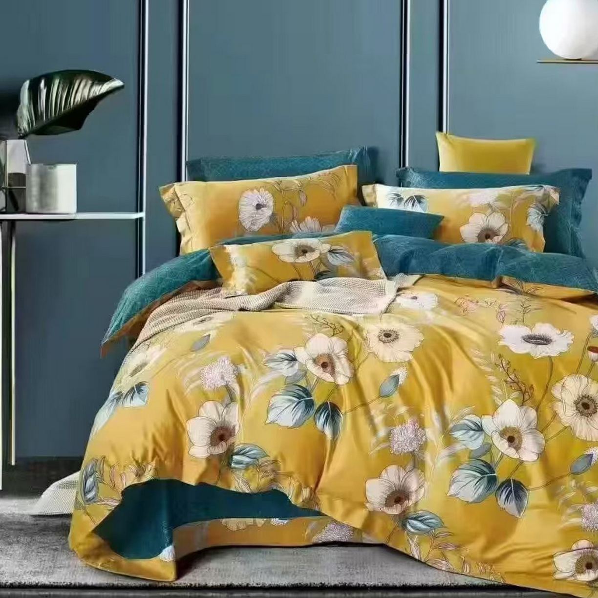 91家纺网 家纺一手货源 找家纺 （总）未来家居 2025新款全棉铂金凯丽三件套13376-3