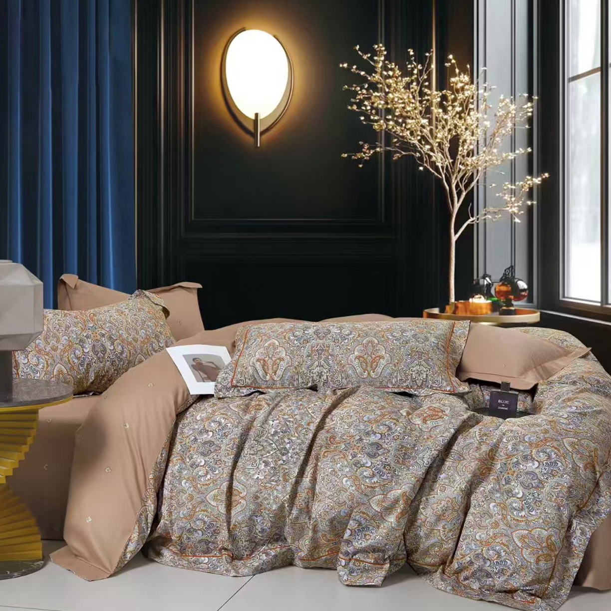 91家纺网 家纺一手货源 找家纺 （总）未来家居 2025新款全棉铂金凯丽三件套13376-3