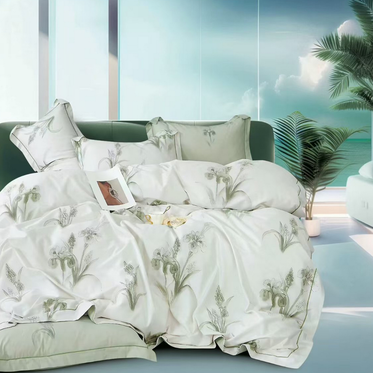 91家纺网 家纺一手货源 找家纺 （总）未来家居 2025新款全棉铂金凯丽三件套13376-3