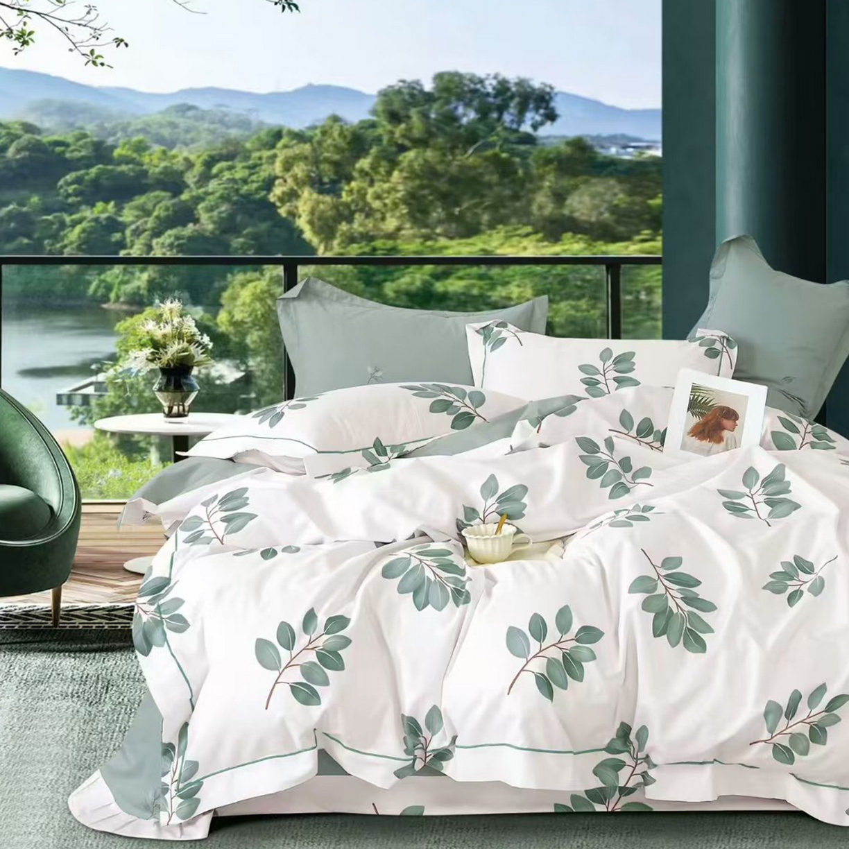 91家纺网 家纺一手货源 找家纺 （总）未来家居 2025新款全棉铂金凯丽三件套13376-3