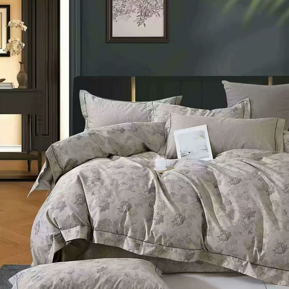 91家纺网 家纺一手货源 找家纺 （总）未来家居 2025新款全棉铂金凯丽三件套13376-3